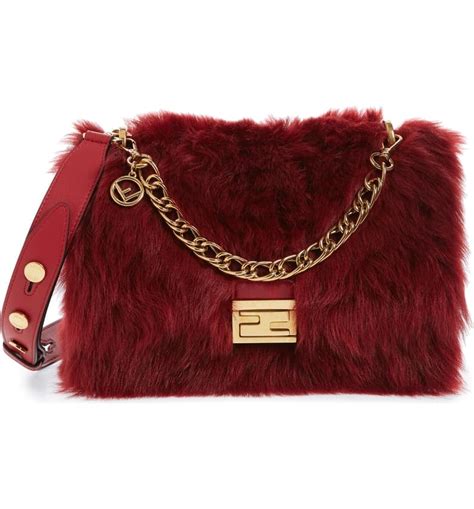 fendi shearling bag